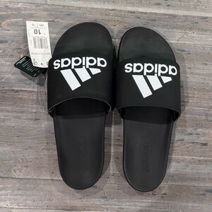 Adidas Black Adilette Comfort Slide Sandals
